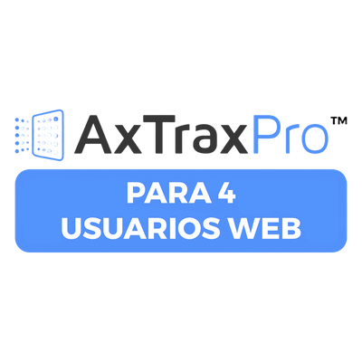 Licencia De 4 Usuarios Clientes Web para AxtraxPro