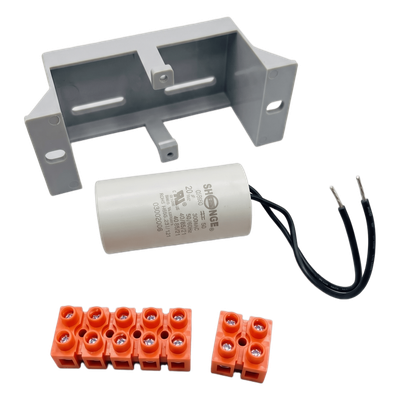 Capacitor de Arranque / 20 µF / 450 VAC / Con Holder / Para Barreras de Acceso Vehicular