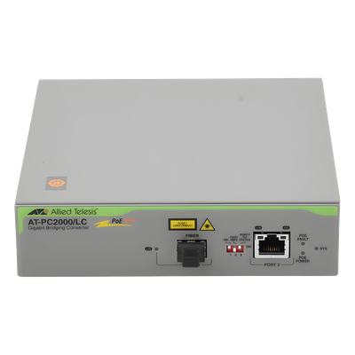 Convertidor de medios Gigabit Ethernet PoE+ a fibra óptica, conector LC, multimodo (MMF), distancia hasta 550 m - Imagen 3