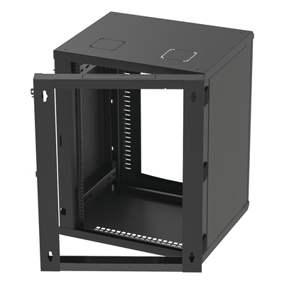 Gabinete Abatible de Pared (Con Marco Trasero) con Rack 19" de 16 Unidades. Ventana de Cristal Templado. - Imagen 4