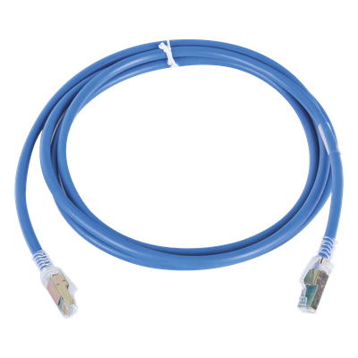 Patch Cord Z-MAX Cat6A UTP, CM, 2.13 Metros (7 Pies), Color Azul, Versión Bulk (Sin Empaque Individual)
