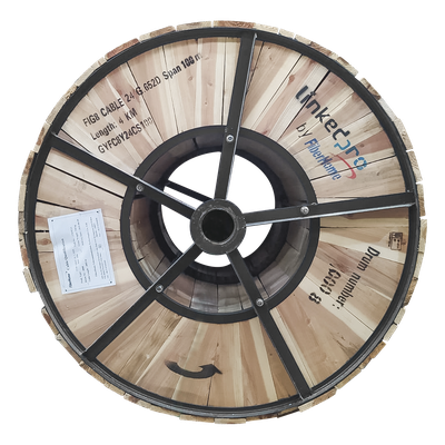 Carrete de 4 km de Fibra Óptica Aérea Figura 8 G.652D, Monomodo de 24 Hilos, Exterior, Span 100, Loose Tube - Imagen 3