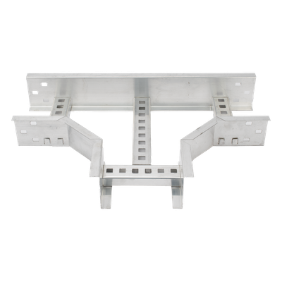Derivación "T" Horizontal de Aluminio Perfil Z / Peralte 3 1/4" / Ancho 9"/ Radio 8" / Incluye Tornillería (CHTHEZ314R8X9AK)