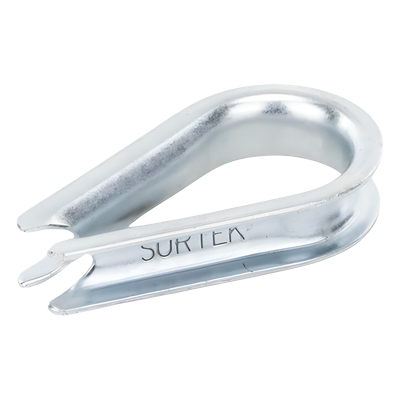 Guardacabos/cuello 1/4" acero con electro galvanizado. - Imagen 3