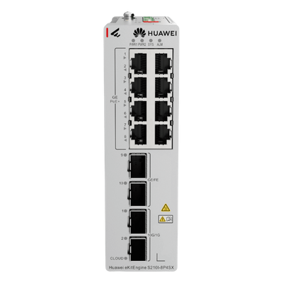 Switch Industrial eKit / 8 Puertos PoE+ Gigabit + 2 SFP + 2 SFP+ / Montaje en Riel DIN / Fuente Redundante 1+1 : 54 a 57 VCD / Libre de licenciamiento / Gestión gratuita desde la Nube / Presupuesto PoE 220 W