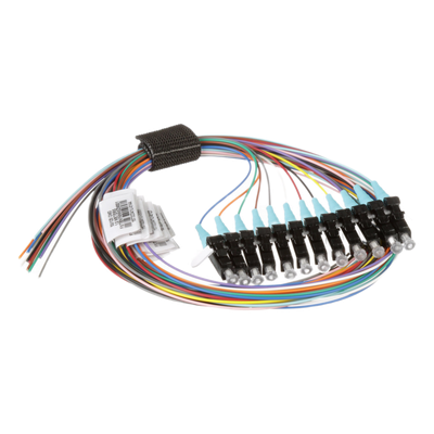 Kit de 12 Pigtails con Conector LC, Multimodo 50/125 OM4, 900um, de 1 Metro (3.28 Pies) - Imagen 2