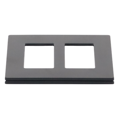 Placa de pared de 2 espacios sin tornillos visibles, acabado satinado en color Midnight, para atenuadores y controles Lutron Maestro, Diva, Skylark y Pico - Imagen 4