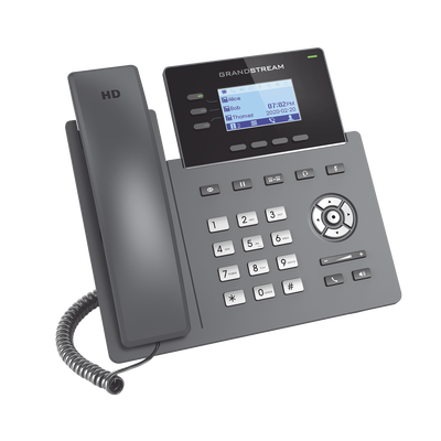 Teléfono IP Grado Operador, 3 líneas SIP con 6 cuentas, puertos Gigabit, codec Opus, IPV4/IPV6 con gestión en la nube GDMS - Imagen 3