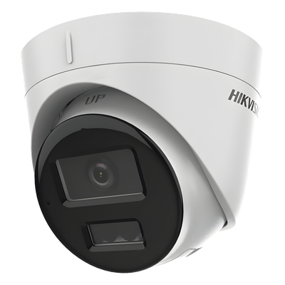 [Dual Light] Turret IP 4 Megapixel / Lente 2.8 mm / 30 mts IR + 30 mts Luz Blanca / Micrófono Integrado / ACUSENSE Lite / Exterior IP67 / H.265 / PoE / ONVIF / Micro SD