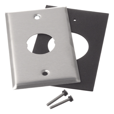 Placa de Pared IndustrialNet?, Para 1 Conector Industrial, de Acero Inoxidable - Imagen 6