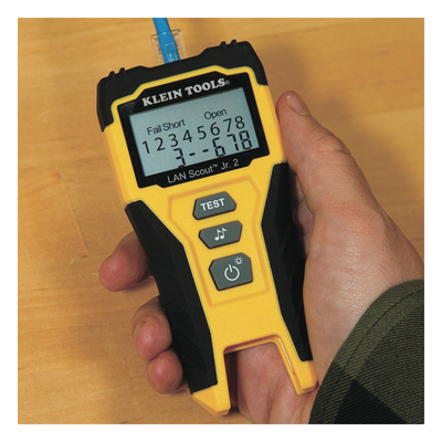 Tester de Cable LAN Scout™ Jr. 2/ Para: Prueba aprobada/ Error de Cableado/ Falla de Circuito Abierto o Cortocircuito/ Par Dividido/ Blindaje. - Imagen 10
