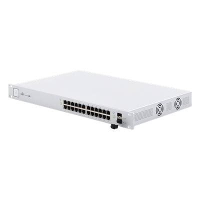Switch PoE UniFi capa 2 Administrable de 26 puertos Gigabit (24 eth PoE y 2 SFP) 802.3 af/at / Pasivo 24V, 500 Watts, throughput de 38.69 Mpps - Imagen 5