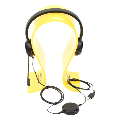 Jabra Evolve 30 Duo con conexión USB / 3.5mm, micrófono con cancelación de ruido y controlador en el cable con botones e indicadores LED (5399-829-309) - Imagen 9
