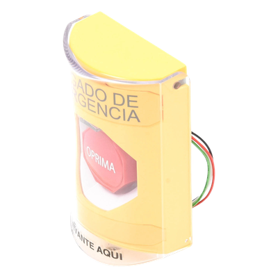 Botón de Apagado de Emergencia, Texto en Español, Tapa Protectora de Policarbonato Súper Resistente, Restablecimiento con Llave - Imagen 5