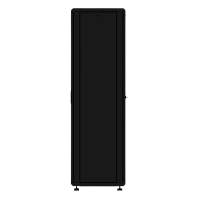 Gabinete rackeable de piso de 42U, compatible con estándar 19 pulgadas, equipado con puerta frontal de cristal para una mejor visibilidad y presentación profesional - Imagen 4