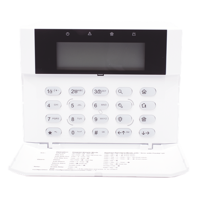 (AX HYBRID PRO) Teclado Compatible con el Panel Hybrid Pro Hikvision DS-PHA64-LP y DS-PHA64-LP(B) / Pantalla LCD / 2 zonas cableadas / 1 salida de alarma / 64 Llaveros - Imagen 3