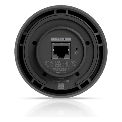 Cámara UniFi Protect G6 Bullet, PoE, 1.8" 4K, AI Multi-TOPS, Visión Nocturna IR 30m, Protección IP66, Reconocimiento Facial y Placa, Montaje en Pared, Techo y Poste - Imagen 6