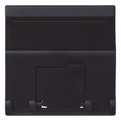 (K80MD64/14) Placa Voz y Datos Inclinada con Guardapolvo y Adaptador para RJ45 Keystone - Color Grafito - Imagen 2