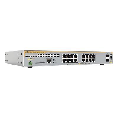 Switch Industrial-Lite PoE+ administrable capa 2 / 16 Puertos Gigabit + 2 SFP / 247 W PoE+ / 0°C a 65°C / 26.8 Mpps