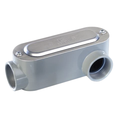 Caja Oval Roscada tipo LL de 2" (50.8 mm) / Incluye tapa y tornillos.