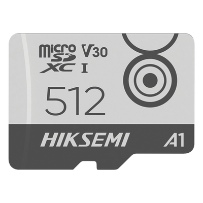 MicroSD HIKSEMI CITY GO / 512 GB / 100 MB/s Lectura / 85 MB/s Escritura / Clase 10 U3 V30 / TLC NAND / Especializada Para Videovigilancia Móvil 24/7