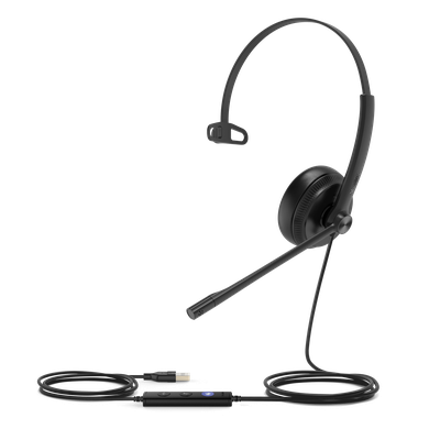 Yealink UH34 Mono, versión Microsoft Teams, cancelación de ruido profesional USB-A con indicador de ocupado