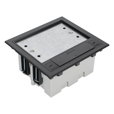 Caja Para Instalación en Piso Falso para Voz, Datos o Contactos Eléctricos / Capacidad para 2 Módulos / Espacio Embellecedor en la Tapa / Profundidad Ajustable de 90 a 120 mm (3.54 a 4.72 pulgadas) / Los Módulos se Adquieren Aparte / (SF210/14CY) - Imagen 4