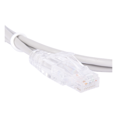 Cable de Parcheo Slim UTP Cat6 - 1.5 Metros (4.92 Pies) Gris Diámetro Reducido (28 AWG) - Imagen 4