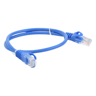Cable de Parcheo UTP Cat5e - 0.5 Metros (1.64 Pies) - Azul - Imagen 3