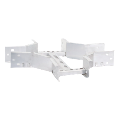 Derivación "X" Horizontal de Aluminio Perfil Z / Peralte 3 1/4" / Ancho 6"/ Radio 8" / Incluye Tornillería (CHXHEZ314R8X6AK) - Imagen 4