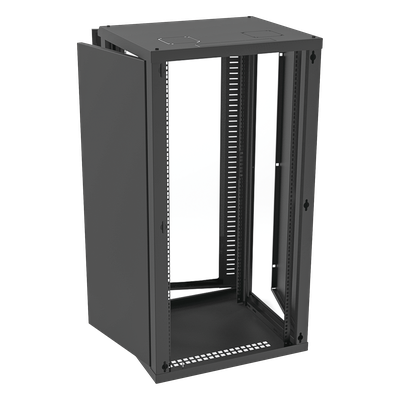 Gabinete para Montaje en Pared, Puerta de Cristal Templado, Cuerpo Fijo con Rack 19" de 24 Unidades - Imagen 4