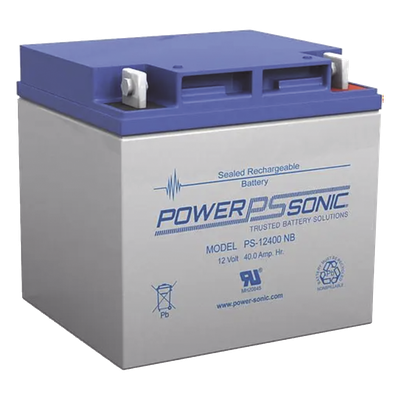 Batería 12V, 40AH, Para Respaldo, Tecnologías AGM/VRLA, 5 Años Vida Útil, Terminales T6, Reconocida UL  