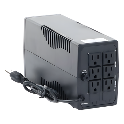 UPS de 1000 VA / 600 W / Protección Contra Sobrecarga y Descarga / Entrada y Salida 120 VCA / 6 Tomas NEMA 5-15R (4 con Respaldo y 2 sin Respaldo) - Imagen 6