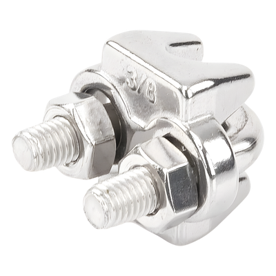 Nudo/ Perro/ Abrazadera Acero Forjado para Cable de 3/8", Acero Inoxidable. - Imagen 3