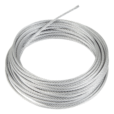 Rollo o carrete de 50 Metros de Retenida de 1/8" de Alta Resistencia, Galvanizado clase A.