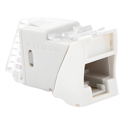 Jack Ultramax Cat6, UTP, Montaje Híbrido en Placa de Pared (Plano y Angulado), Color Blanco, Punch Down - Imagen 4