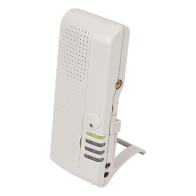 Receptor de voz / 4 canales / 1000′ (300 m) alcance / 433 MHz / 10 tonos / 53 palabras inglés-español / 12 VDC