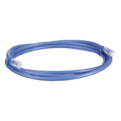 Cable de Parcheo UTP, Cat6A, 24 AWG, CM, Color Azul, 2.13 Metros (7 Pies)