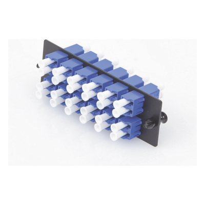 Placa Acopladora de Fibra Optica FAP, Con 12 Conectores LC Duplex (24 Fibras), Para Fibra Monomodo OS1/OS2, Color Azul - Imagen 6