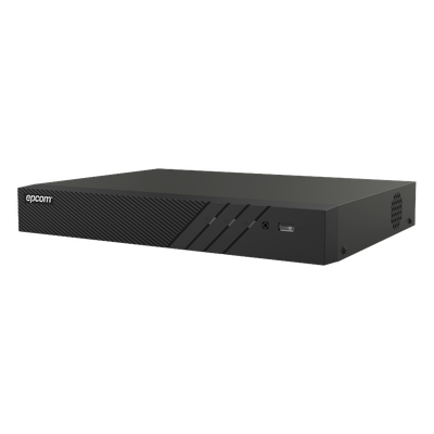 DVR 4 Canales TURBOHD + 2 Canales IP / 8 Megapixel (4K) / Audio Bidireccional por Coaxitron / ACUSENSE / Reconocimiento Facial / 1 Bahía de Disco Duro / Salida de Video en Full HD / H.265+
