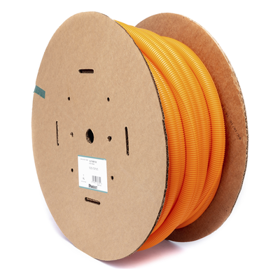 Tubo Corrugado Abierto para Protección de Cables, 1in (25.4 mm) de Diámetro, 30.5 m de Largo, Color Naranja - Imagen 4