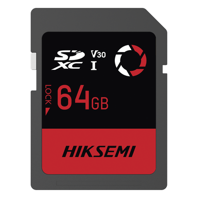 Memoria SD / 64 GB / 180 MB/s Lectura / 150 MB/s Escritura / V30 U3 / Para Drones y Cámaras de Acción / HIKSEMI CAPTURE E30
