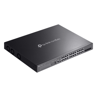 Switch Omada L3 SDN Administrable / 24 puertos PoE af/at Gigabit y 4 puertos SFP+ / Presupuesto PoE 720W / Funciones RIP, VRRP, Servidor DHCP / Administración centralizada OMADA / Fuente Redundante - Imagen 5