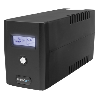 UPS 800VA/480 W Pantalla LCD / Línea Interactiva 120Vca / 6 tomas 5-15R (4 Respaldadas) / Regulación de Voltaje / Protección RJ45