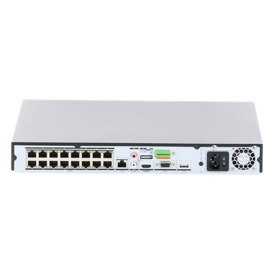 NVR 12 Megapixel (4K) / 16 Canales IP / 16 Puertos PoE+ / Reconocimiento Facial / AcuSense (Evita Falsas Alarmas) / 2 Bahías de Disco Duro / Switch PoE 300 mts / HDMI en 4K / Alarmas I/O / 300 Metros PoE Modo Extendido - Imagen 5