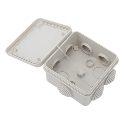 Caja Estanca, Derivación, Conexión de Plástico (89 X 89 X 50 mm) con 7 Glándulas de Goma. Para Instalaciones Comerciales, Residenciales e Industriales. Cerrado a Presión. - Imagen 7