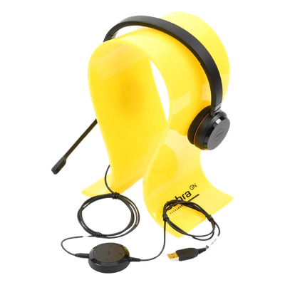 Jabra Evolve 30 Duo con conexión USB / 3.5mm, micrófono con cancelación de ruido y controlador en el cable con botones e indicadores LED (5399-829-309) - Imagen 6