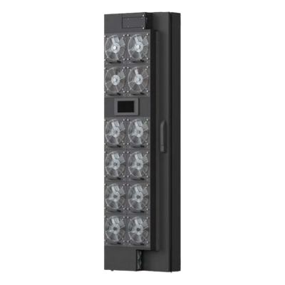 Enfriador de Puerta Trasera para Rack 42U / 800W Agua Refrigerada / 12 Ventiladores DC Hot-Swap / Ethernet SNMP Modbus / Hoffman RackChiller RDHX PRO