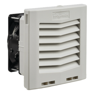 Ventilador con Filtro de Montaje Lateral HF05 / Flujo de Aire 35 CFM (59 m³/h) / 115 Vca / IP54 / Color Gris Claro