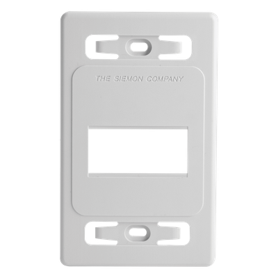 Placa de Pared Modular MAX, de 3 Salidas, Color Blanco, Versión Bulk (Sin Empaque Individual)